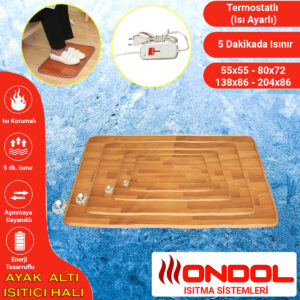 Ondol Ayak Altı Isıtıcı Halı